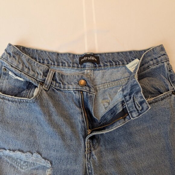 Retrofete Size 26 Distressed Medium Wash Jeans - Picture 4 of 14